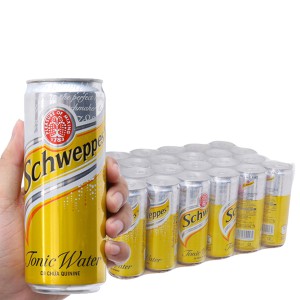 [Giao 2 Giờ] Soda Schweppes Tonic thùng 24 lon 330ml