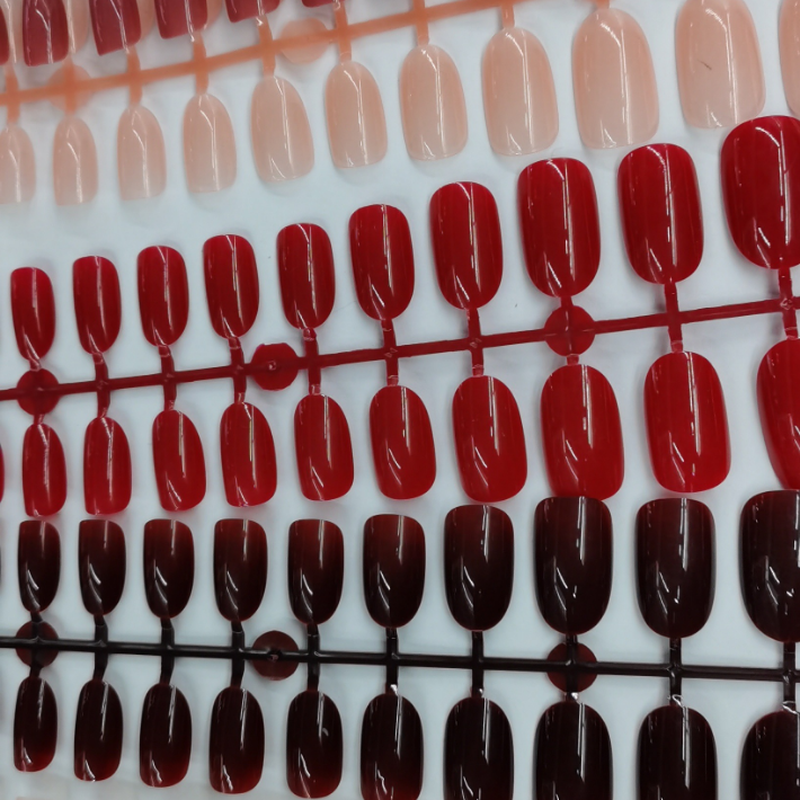 [Hàng mới về] Set 30 Móng Tay Giả Hình Oval Nhiều Màu Sắc