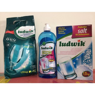 Combo muối 1.2kg + Bột Somat 960gam + nước rửa Bát - Ly Somat 750ml - Đức