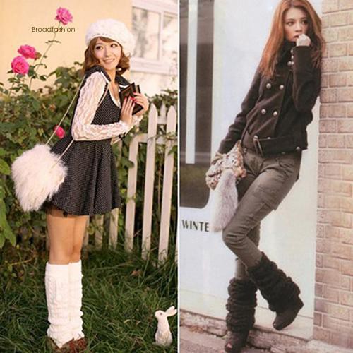 Tất ống đan len giữ ấm