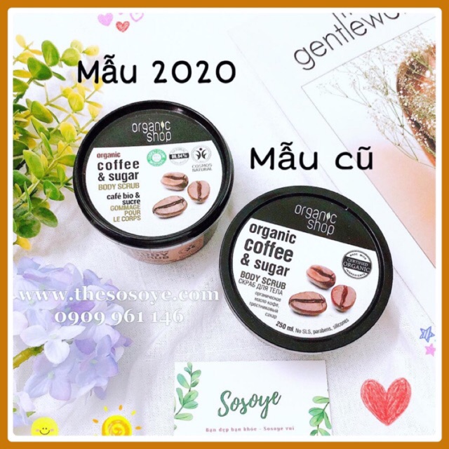 [ Date 2023 ] Tẩy Tế Bào Chết Toàn Thân Organic Shop Organic Coffee & Sugar Body Scrub 250ml