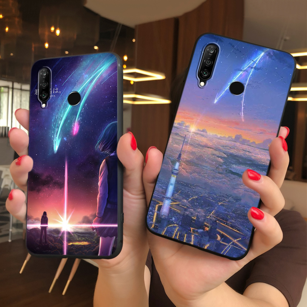 Ốp Lưng Silicone Tpu Mềm In Hình Phim Anime Your Name Cho Huawei Nova Lite Smart 6 7 Pro 7se P Smart Z P9 Lite Smart