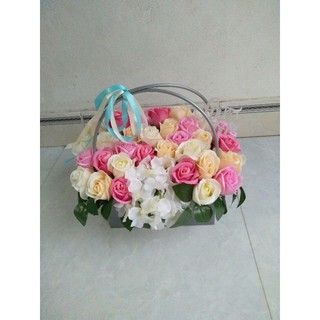 Giỏ  hoa sáp  đẹp cao cấp
