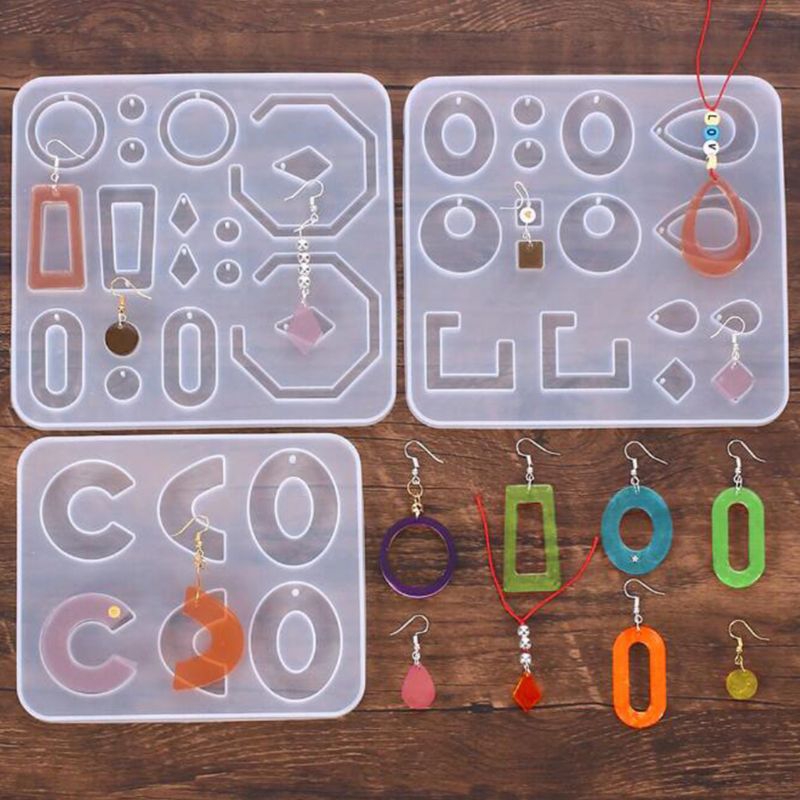 Set Khuôn Làm Mặt Dây Chuyền Bằng Nhựa Resin