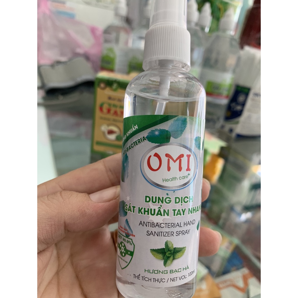 Dung dịch sát khuẩn tay OMI chai 100ml. cồn sát khuẩn đủ mùi hương- Nhà Thuốc Mỹ Kim