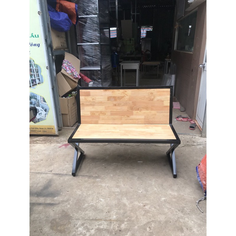 ghế băng cao su khung sắt 1m