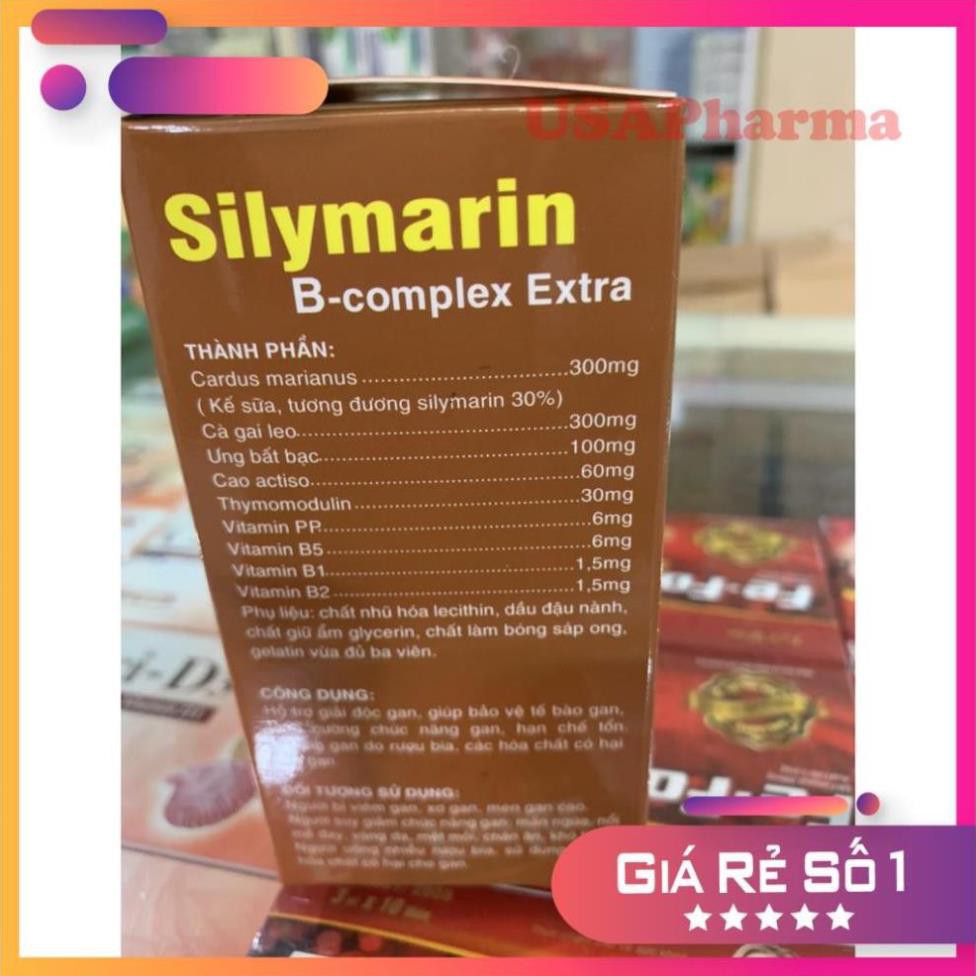 [Viên uống] Viên bổ gan Silymarin B-complex Extra (hộp 100 viên)