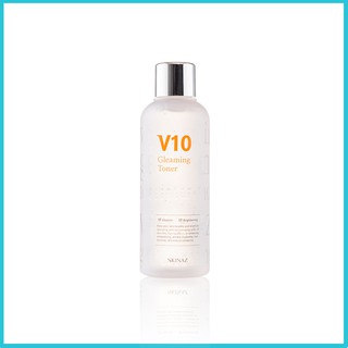 Toner V10 Gleaming Skinaz 180ml - Cải thiện da xỉn màu và nhược điểm của da bằng cách tái tạo làn da thực sự!
