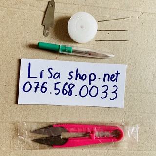 Trọn bộ phụ kiện đầy đủ dành cho tranh thêu chữ thập (kim+ kéo + xỏ chỉ+ gỡ chỉ+ sáp vuốt chỉ )