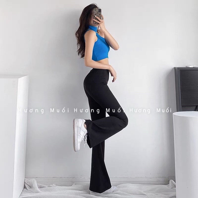 Quần legging loe chất umi hàn | WebRaoVat - webraovat.net.vn