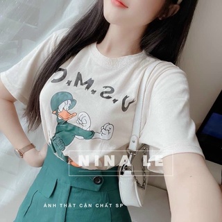 SET ÁO THUN IN KÈM CHÂN VÁY (KÈM VIDEO HÌNH THẬT)