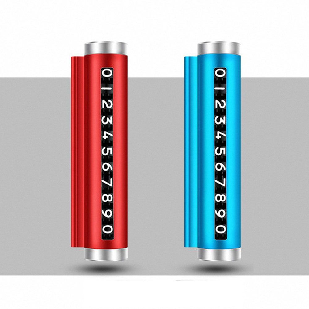 Thẻ điện thoại đỗ xe tạm thời bằng hợp kim nhôm nhiều màu sắc cho ô tô