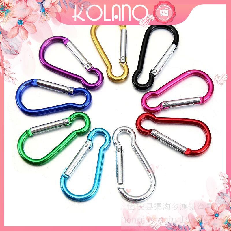 Móc khóa EDC carabiner KOLANO móc chìa khóa xe, móc balo du lịch, dã ngoại, phượt nhôm siêu bền HG-001091