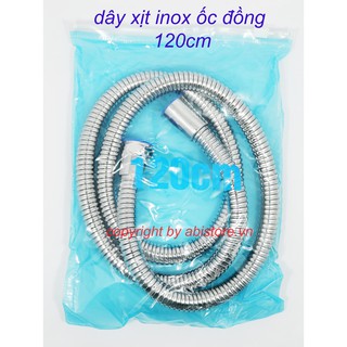 Dây vòi xịt vệ sinh toilet inox 120cm giá rẻ và hàng cao cấp inox ốc đồng