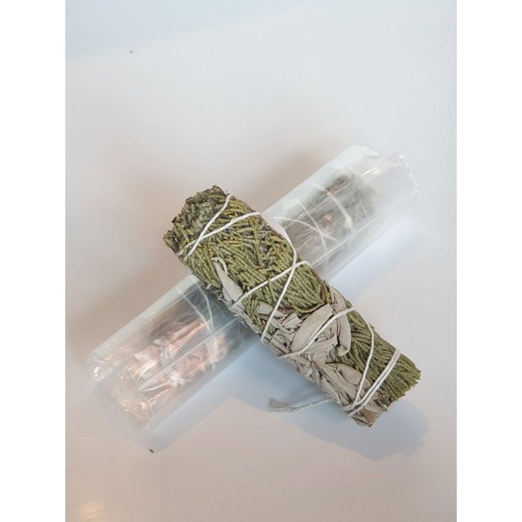 PROTECTION_Xô Thơm Trắng &amp; Bách Xù (White mix Juniper)_SAGE GARDEN