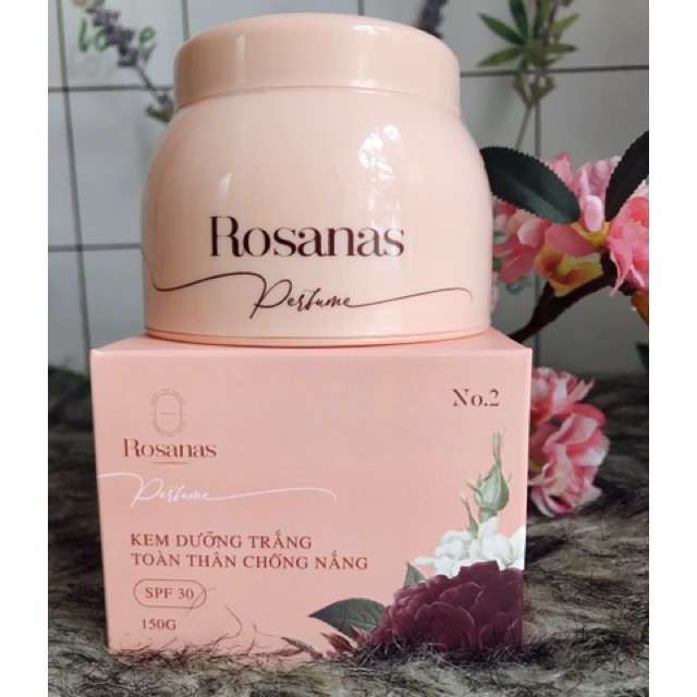 Kem Dưỡng Trắng Toàn Thân Chống Nắng Rosanas SPF 30 No.2 - 150gr