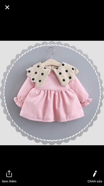 Váy nhung cho bé