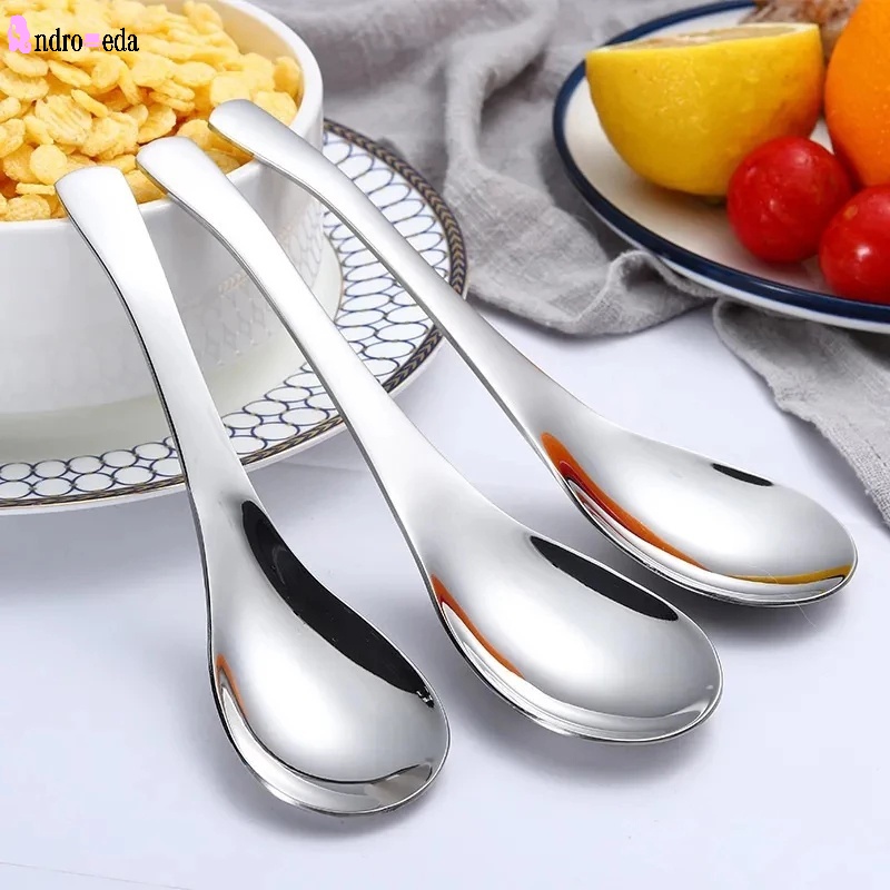 Muỗng Cà Phê Cỡ Lớn Bằng Thép Không Gỉ Tráng Gương