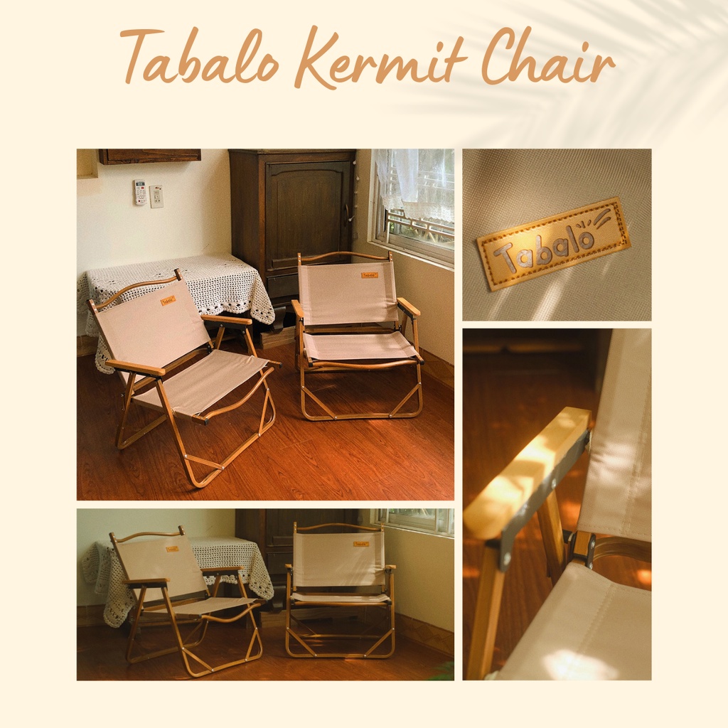 Ghế Gấp Dã Ngoại Tabalo Kermit, Ghế Xếp Dã Ngoại Tải Trọng 120kg