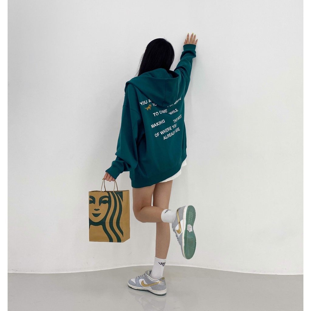 Áo Khoác LEVENTS  &quot;MY ANIMALS&quot; SERIES LION ZIP HOODIE / DARK GREEN