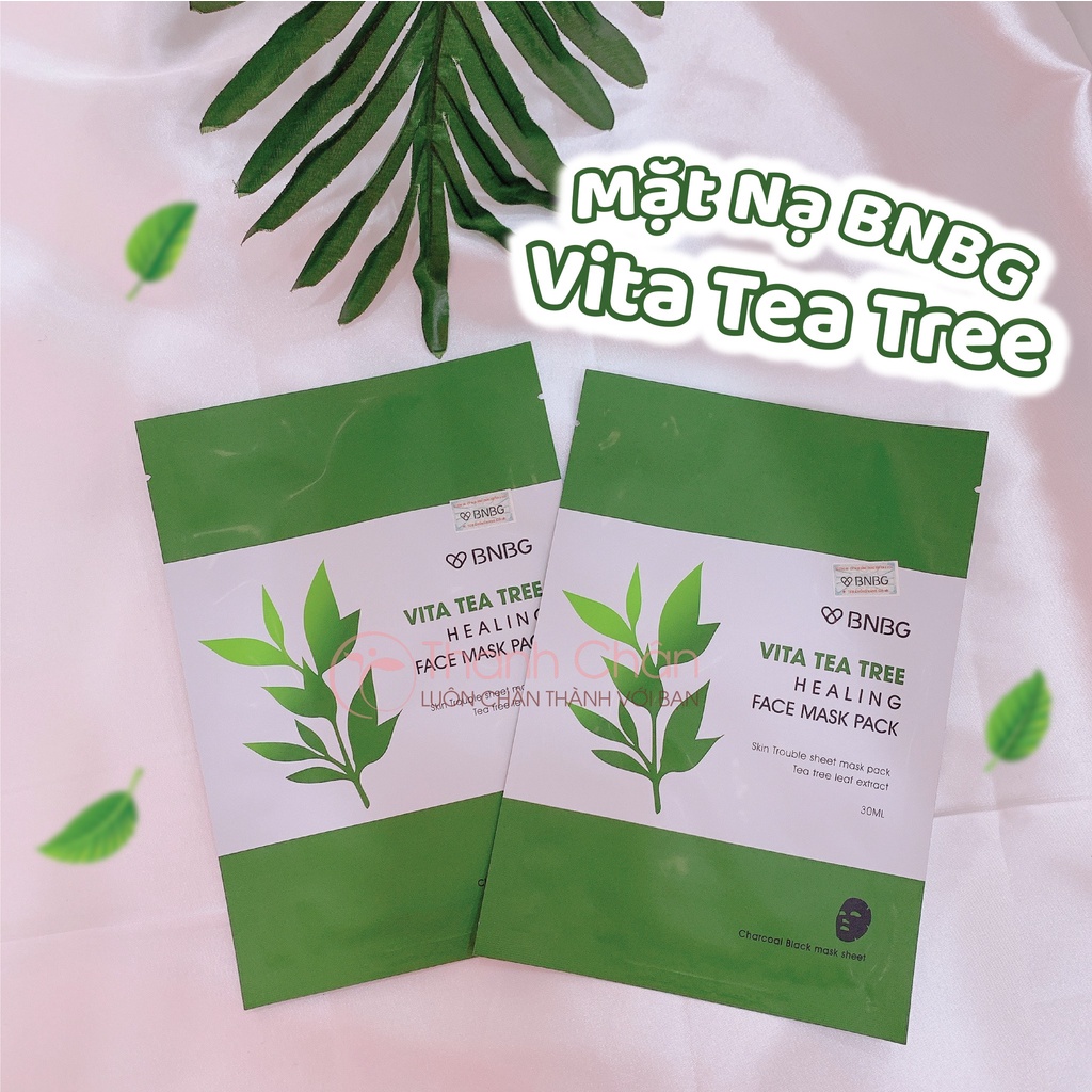 Mặt Nạ BNBG Vita Tea Tree Healing Face Mask Pack Thải Độc Da Giảm Mụn 30ml