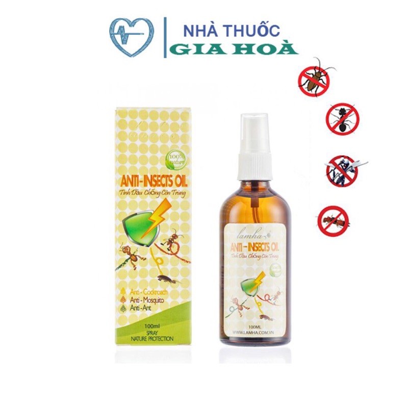 Tinh dầu xịt chống muỗi, côn trùng Lam Hà - Anti Insects Oil