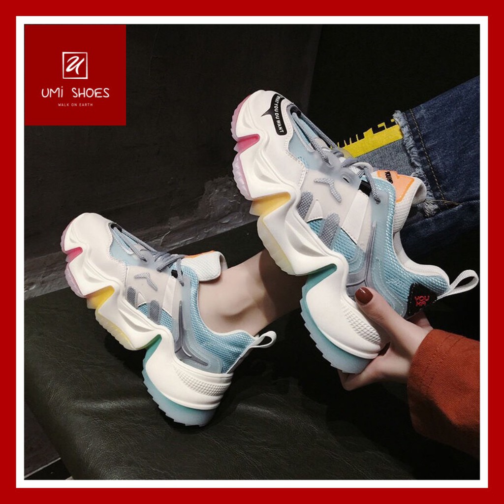 [DÂY KÉP+CÓ SẴN] Giày thể thao Ulzzang mã 881 HOT 2021 mới độn đế cao lượn sóng viền rèm nhẹ 3 màu cá tính hot 2020 | BigBuy360 - bigbuy360.vn