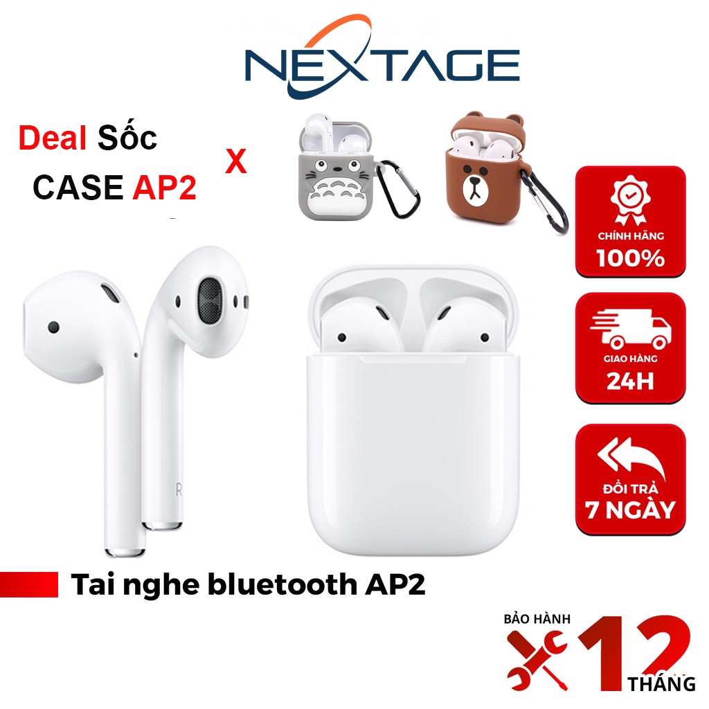 Tai Nghe Không Dây Bluetooth NEXTAGE NA2- Định Vị - Đổi Tên - Sạc Không Dây (Tặng Bao Tai Nghe)