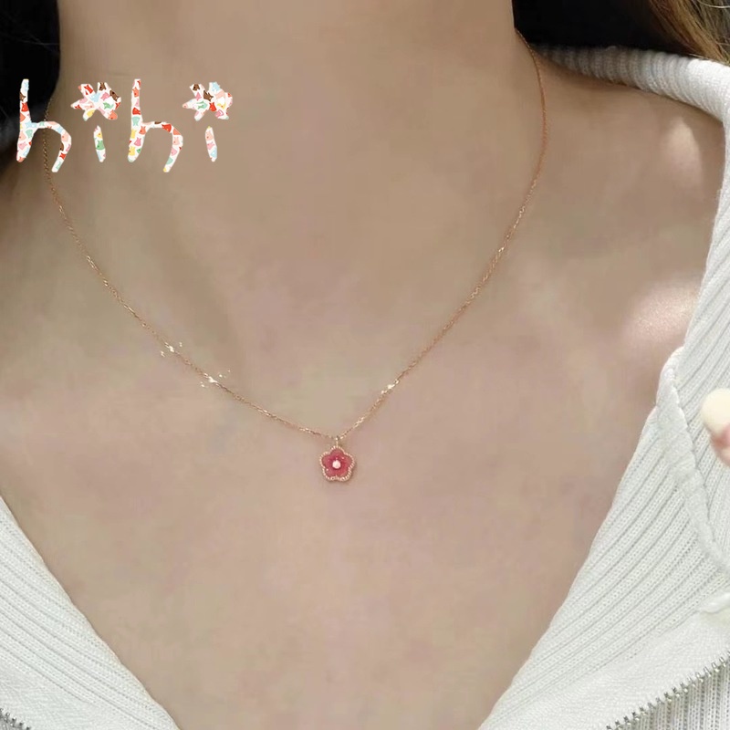 Vòng cổ Mặt Hoa Đính Đá Pha Lê Thời Trang Cho Nữ