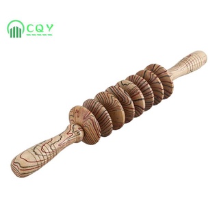 Cây Lăn Mát Xa Lưng Bằng Gỗ Chống Trượt 8 Con Lăn