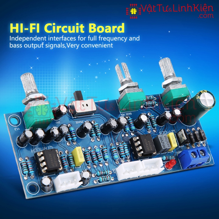 Bảng Tiền Khuếch Đại Loa Siêu Trầm Lọc Thông Thấp 2.1 Kênh Bảng Âm Thanh Bảng Mạch Hi-Fi