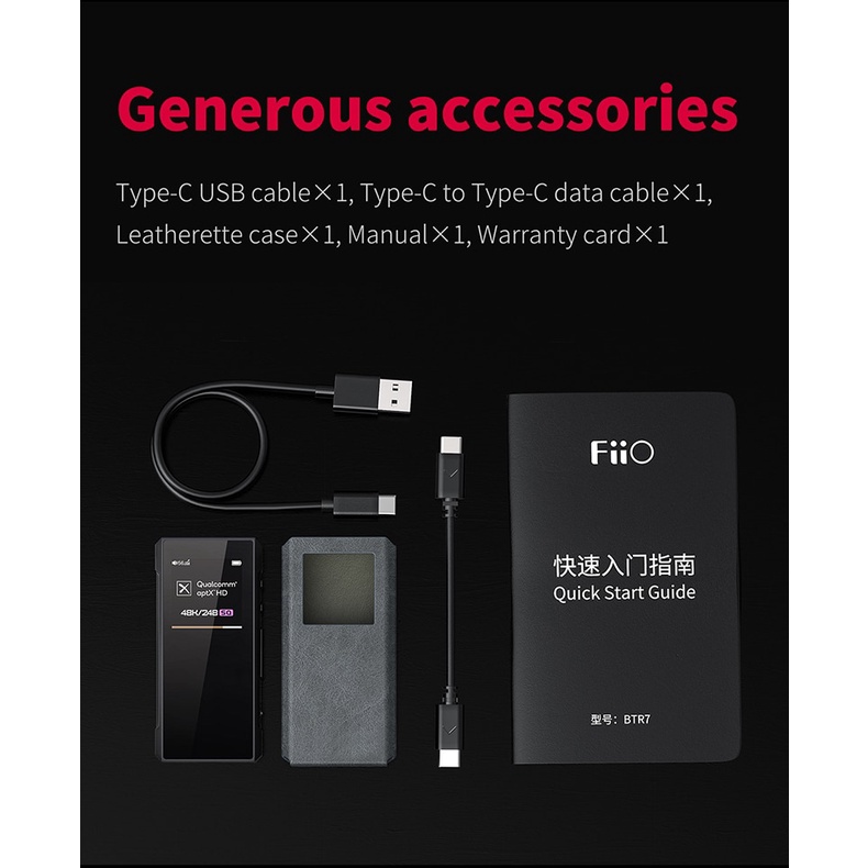 Thiết Bị Âm Thanh Bluetooth receiver Fiio BTR7 Chính Hãng