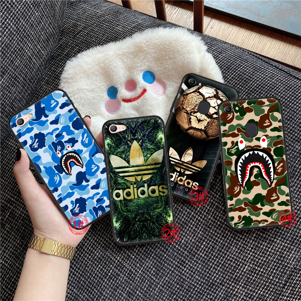 Ốp Điện Thoại Mềm Họa Tiết Bape X Adidas 7a Cho Realme 8 C20 C31 V15 Gt Neo Narzo 30a Oppo Find X3 Pro