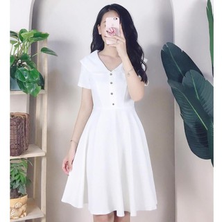 [FREE SHIP - GIÁ XẢ LỖ] Váy trắng cổ bèo đi chơi / đi kỷ yếu [GIÁ SỈ]