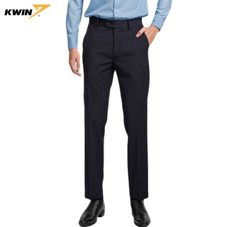 [NHẬP MÃ KWIN100 - GIẢM 100K] Quần âu nam Kwin phom dáng regular fit suông nhẹ, 4 màu trẻ trung, chất co giãn KTR00609