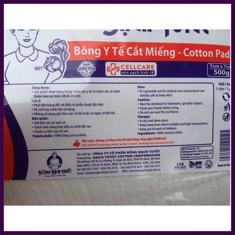 Bông bạch tuyết cắt sẵn miếng(bịch 0.5g) [Ảnh Thật]