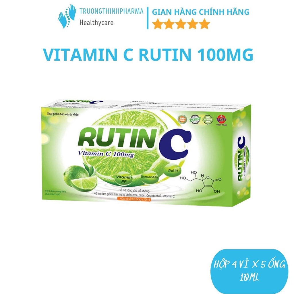 Vitamin C RUTIN C 100mg dạng siro