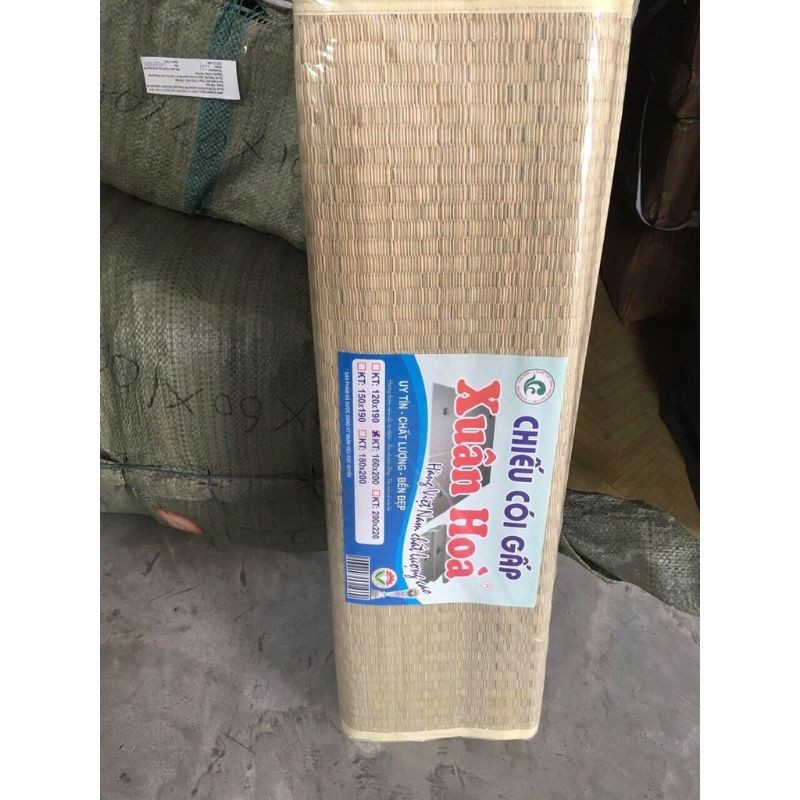 Chiếu cói Xuân Hoà gập đôi 1.2m/1.4m/1.5m/1.6m/1.8m/2m(xuất khẩu)