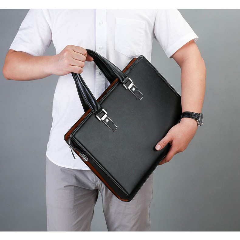 Túi xách laptop công sở hiệu Gorchis sang trọng khóa số bảo mật 38x28x7cm tdhn1