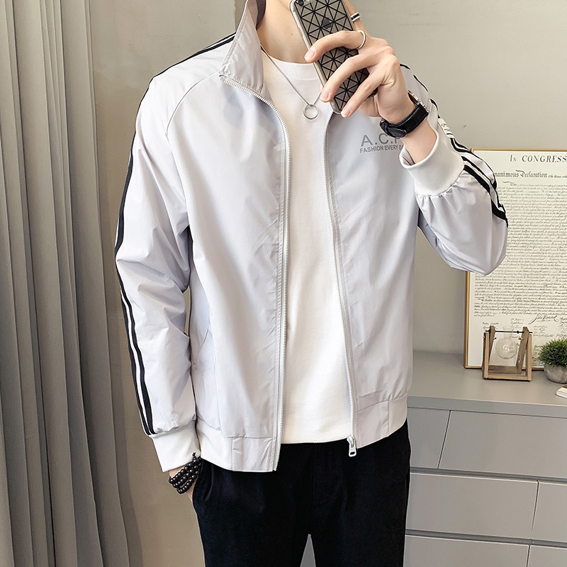 Áo Khoác Nam Nữ Vải Dày Dặn - Áo Khoác 3 Sọc Nam-Nữ 2 Lớp Họa Tiết Chữ A.C.P Vải Mero cách nhiệt hot trend 2022 ngầu