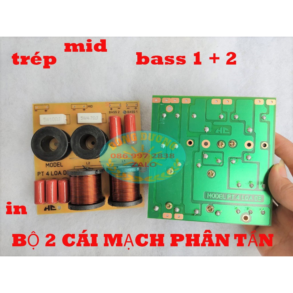 MẠCH PHÂN TẦN 4 LOA CAO CẤP 2 BASS 1 MID 1 TÉP - GIÁ 1 CÁI