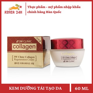 Kem Dưỡng Trắng Sáng Tái Tạo Da 3W Clinic Collagen Regeneration Cream (60ml)
