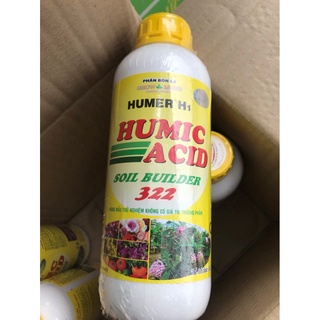 GROWMORE HUMIC ACID 322 –1000ml PHÂN BÓN LÁ HỮU CƠ DÀNH CHO CÂY TRỒNG Nhãn vàng hoặc nhãn xanh