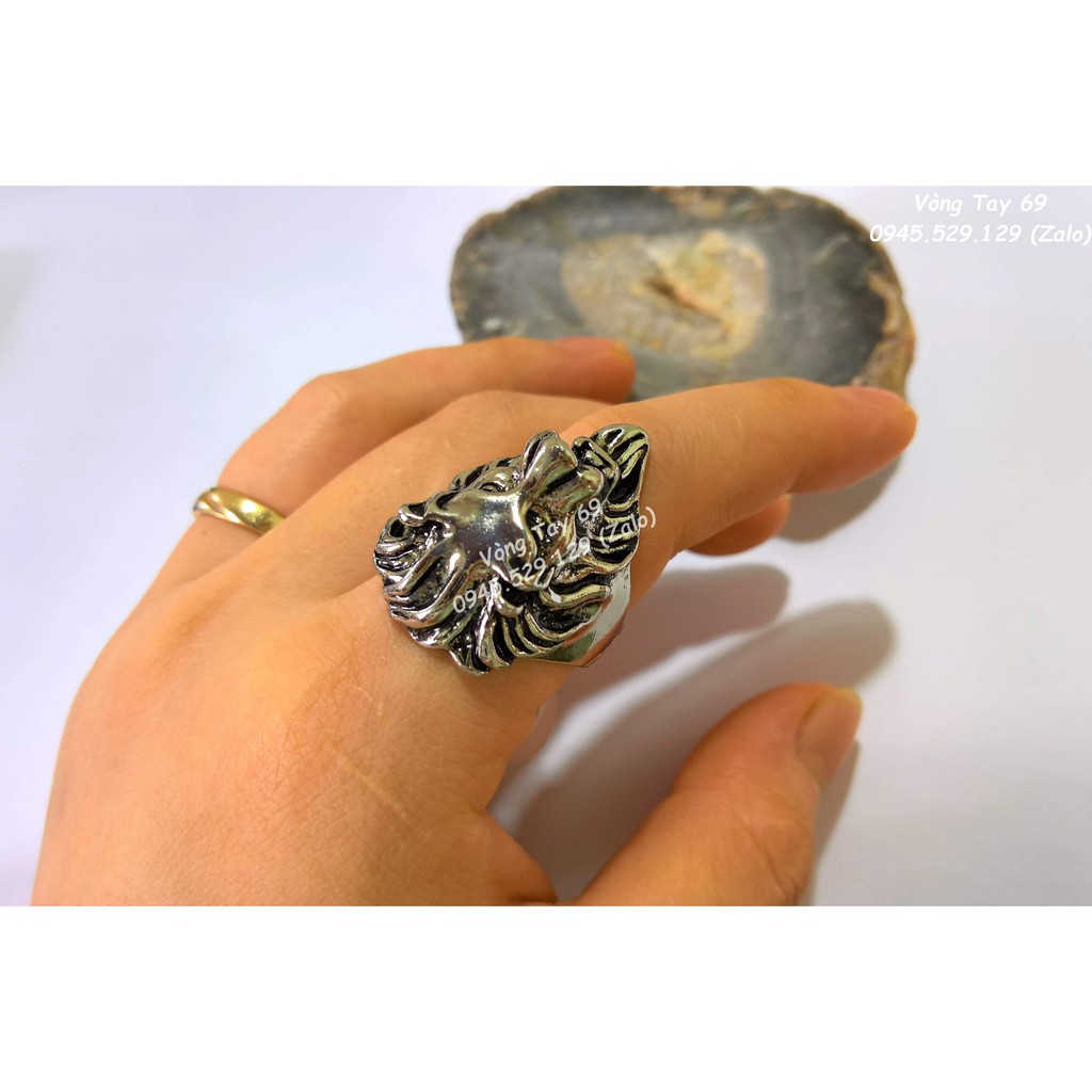 Nhẫn nam cao cấp - Đầu vua sư tử