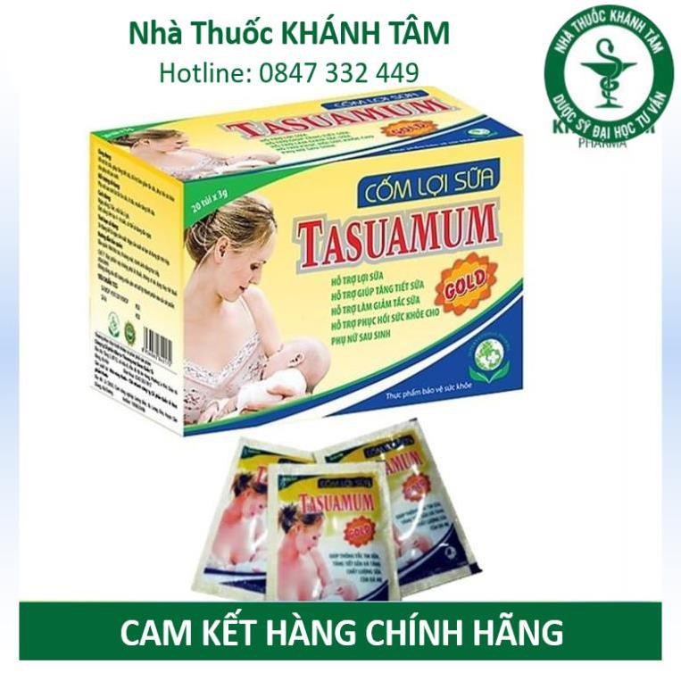 ! Cốm lợi sữa TASUAMUM Gold (Hộp 20 túi, 40 túi) [Tasuamom, tasumum, tasumom] ! !