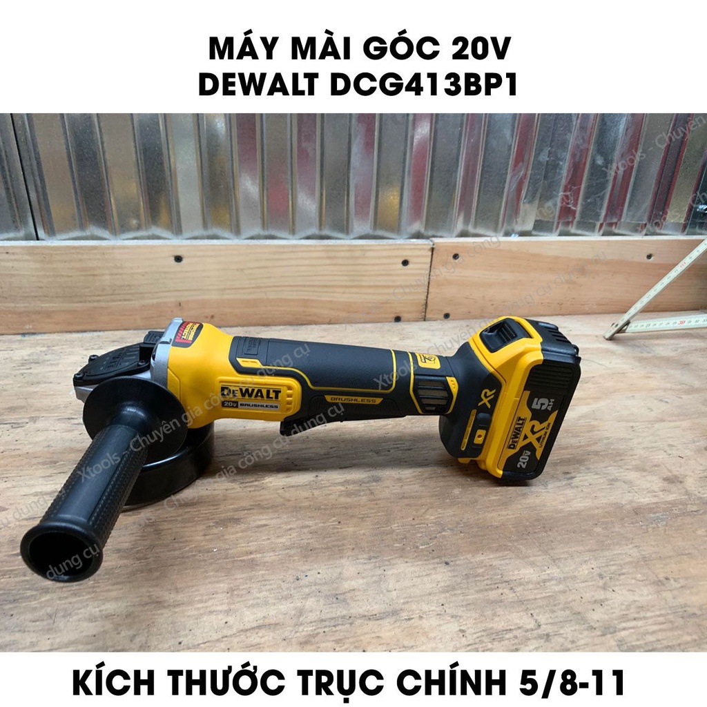 Máy mài góc cầm tay dùng pin 20V DeWALT 850W máy cắt kim loại đa năng động cơ không chổi than bảo hành chính hãng 3 năm