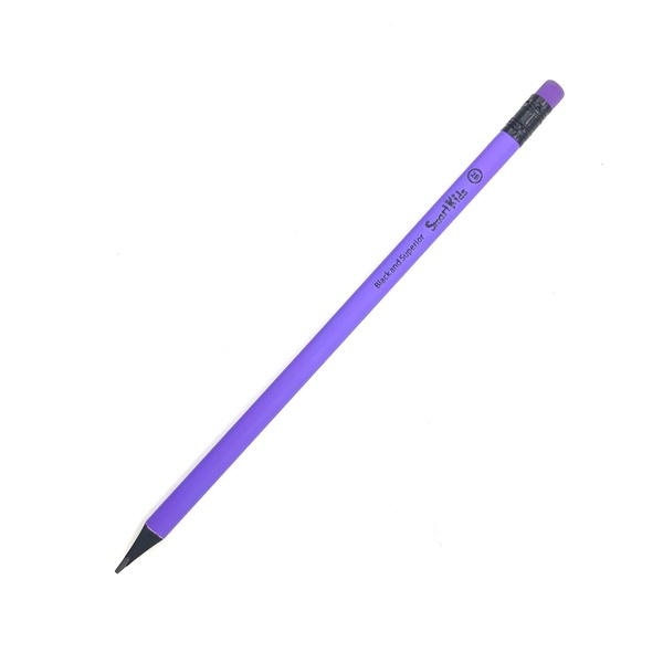 Bút chì 2B Neon PC2B005 Smart Kid bút chì gỗ đen kèm tẩy chuyên dùng thi trắc nghiệm, vẽ tranh ANKICO