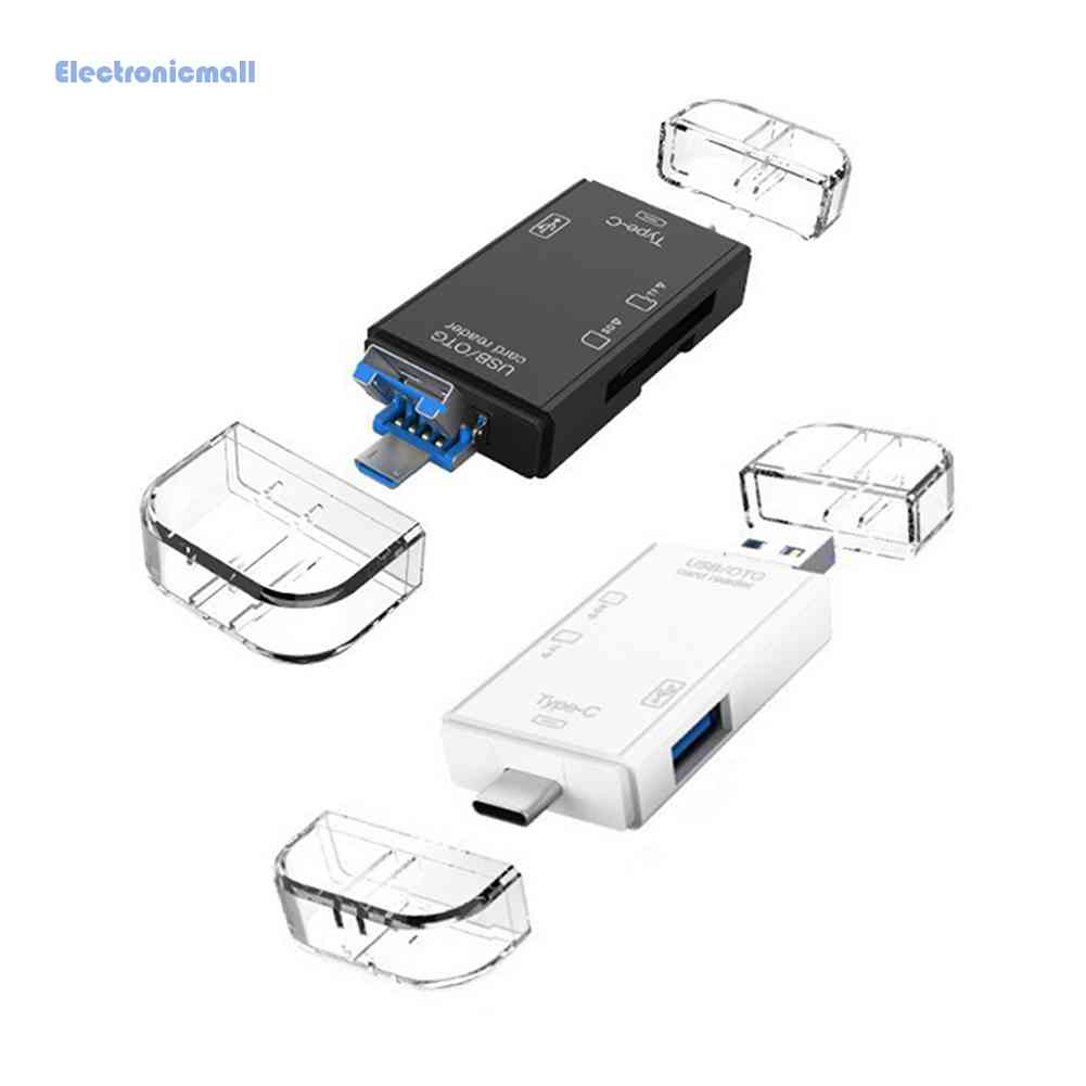 Đầu Đọc Thẻ Nhớ OTG USB 3.0 Type-C 6 Trong 1 Mall01.vn