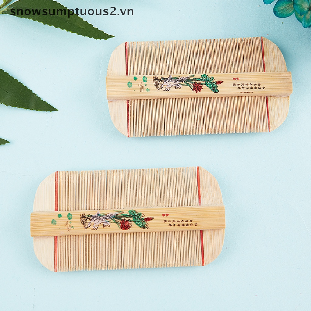 Lược Chải Tóc Hai Mặt Handmade Loại Bỏ Ngứa