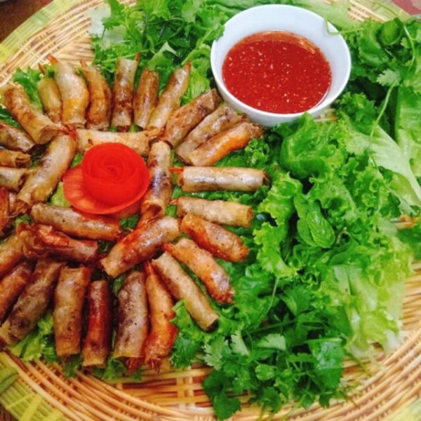 ✅Đặc sản Chả Ram Tôm Đất Bình Định Size Trung✅ 1 Hộp 500gram 20 - 25 cuốn✅